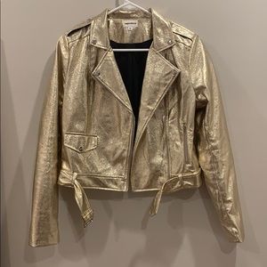 Super down gold MOTO jacket M